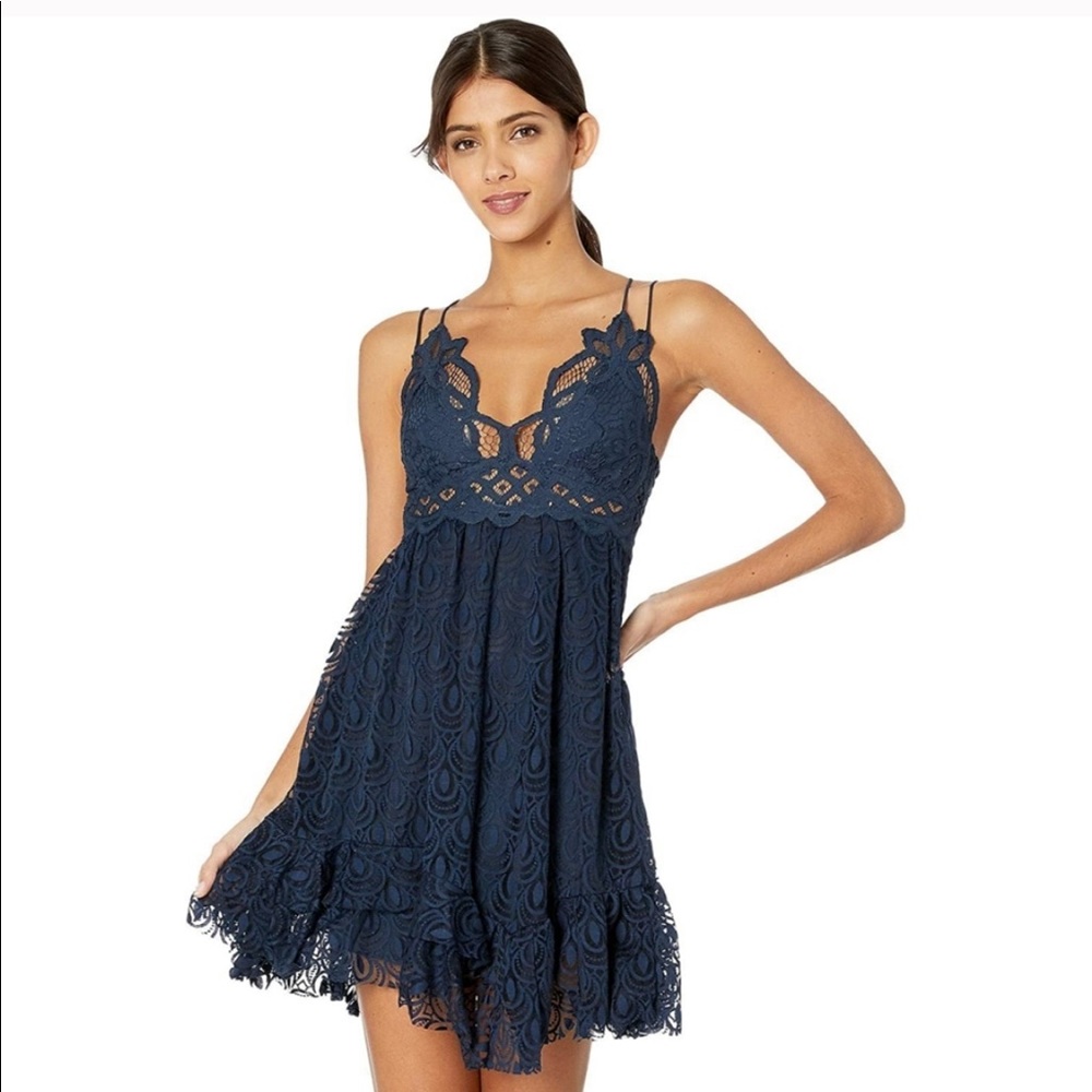 NWT Free People Burnout Mini Lace Adella Dress